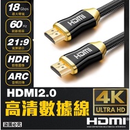 Version 2.0 HDMI Cable Metal Hd 4K Tv 24K Copper Shell Gold-Plated Connector 3D 60 Hertz
