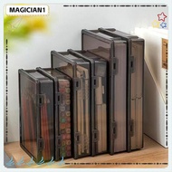 MAGICIAN Certificate Storage Box, Plastic Transparent A4 File Box, Practical Multifunctional Dustpro