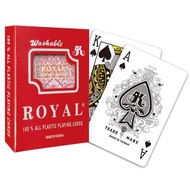 ROYAL*JXM PLAYING CARDS 100% PLASTIC / ROYAL CASINO POKER PLASTIC CARDS / POKER 52 + 4 Jokers Deck