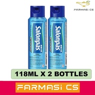 Hisamitsu Salonpas Jet Spray Pain Relieving 118ml x 2 Bottles (TWIN) EXP:08/2026  [ Relief aches and pain joint ]