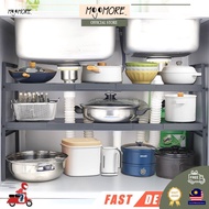 MOJOMORE Extendable Kitchen Organizer Sink Rack Under Sink Rack Storage Shelf Rak Serbaguna Dapur 架子