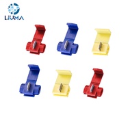 10pcs 0.5-1.5mm wire quick break free terminal block Red connector wire connector splitter clamp