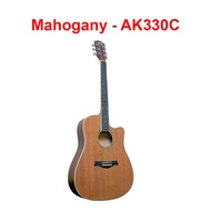 AK Guitar AK-320 330C  41 Inch Acoustic Guitar Spruce Top Mahogany Side & Back / Cutaway + Accessori