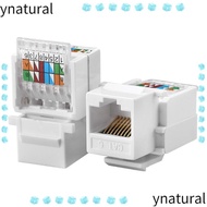 YNATURAL Module Coupler, White Cat5e Cat6 RJ45 Ethernet Module, UTP  Connector Tool-Less Computer So