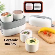 Electric Lunch Box 2 Layer 304 Stainless Steel Warm Bento Steam Rice Cooker Meal 便携电热饭盒加热保溫 飯盒 304 不