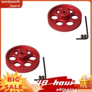 2Pcs 80Teeth 2GT C Kit 2GT Timing Pulley Bore 5mm 2MGT Synchronous Belt Width 9/10mm 80T for  2.4 Re