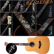 BLAZEBEA Cross Inlay Decals Acoustic Guitar Bass 22 Styles Electric Guitar Musical Instrument Guitar