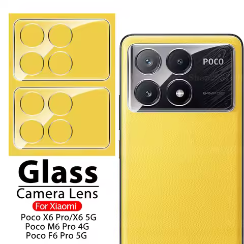 2pcs Mi Poco F8Ultra F8Pro X7Pro X6Pro M6Pro F6Pro 3D Lens Tempered Glass For XIaomi Poco X6 F8 X7 P