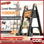 Tangga Lipat Heavy Duty Tangga Lipat Telescopic Aluminium Multipurpose Foldable  Extendable  Ladder