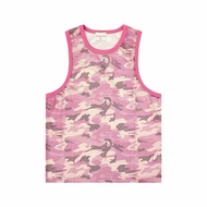 BEALONE SELECT-240g American Mesh Camouflage Vest Y2K Pink Sleeveless Breathable Jersey Loose Retro 