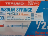 Insulin syringe with needle 1/2cc g30 3/8