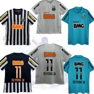 12 13 Retro Santos Home White Short-Sleeved Jersey Commemorative Edition No. 11 Nemal Football Jerse