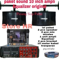 Doremi_ paket sound system karaoke linkmaster 10 inch ampli Equalizer