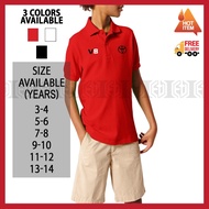 Baju Polo Kolar T Shirt Toyota V8 Sulam Cotton Budak Kids Kanak Lelaki Boys Pakaian Fashion Motorspo