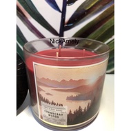 Bath and Body Works (BBW) Scented Candle 3-wick Cranberry Woods Lilin Wangi