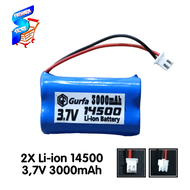 Baterai Speaker & Baterai Perangkat Elektronik Lainnya 2X 14500 3000mAh 37V Konektor JST XH 2 PIN