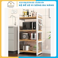 Kệ để lò vi sóng 174-2N thương hiệu 9House kệ bếp để lò nướng nồi cơm điện lò vi sóng gia vị loại kh