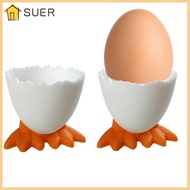 SUER 1/2/4Pcs Egg Cup Holder Accessories Boiled Cute Eggs Container
