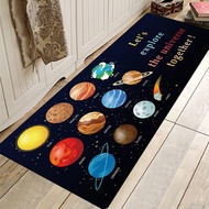 Cartoon Unicerse and Planet Pattern Area Rug Runner Rug Runner Carpet for Living Room Bedroom Kitche