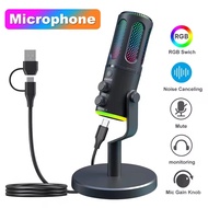 Plug & Play PC/Phone Podcast Condenser Cardioid Microphone for Recording, Gaming, Streaming, Singing