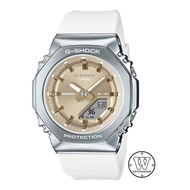 [Watchwagon] Casio G-Shock GM-S2110-7A9 Compact Size Metal Bezel Gold Dial Analog Digital Ladies Wat