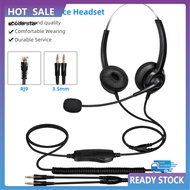 COOD H300D Telephone Headset Lossless Noise Reduction Breathable 35mm RJ9 Call Center Communication Binaural Headphone for Truck Driver Office