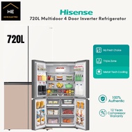 Hisense 720L 4 Door Fridge Khaki Color