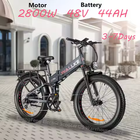 Ebike WALLKE X3 Pro Max 2000W Motor 48V 44AH Battery, 26-inch Shock Absorbing Tires, Aluminum Alloy