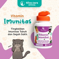 Olive Care Vitamin Kucing IMUNITAS Daya Tahan Tubuh Sakit Flu Pilek Belekan Demam & Usia Tua