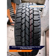 265/65R17 AT Bridgestone w/Free Stainless Tire Valve & 120g Wheel Weights