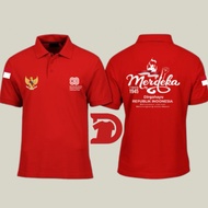 Polo collar shirt committee August 80th HUT- RI Dirgahayu Indonesia 17 August 1945 Merdeka 9