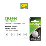GP Lithium Coin Cells Battery CR2450 [ Card of 1s ] (DL2450 KECR2450 BR2450 E-CR2450 KL2450)