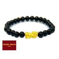 ☀️999 Pixiu Cincin dan Gelang Tangan Emas 999