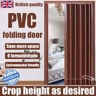 【Damage guaranteed】PVC folding door 6mm thickening Sliding door 2 free door handles indoor household