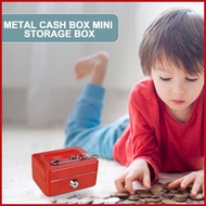 Locking Cash Box Wear-resistant Money Cash Box with Lock Mini Cash Safe Box Money Storage Box Lockab