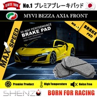 PERODUA MYVI BEZZA AXIA FRONT SHENZO Brake Pad  High Performance Japan Brake Pad