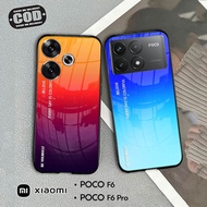 Glass Softcase For poco F6 & poco F6 PRO - Cellphone Case poco F6 & poco F6 PRO [T35].