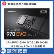 SAMSUNG SSD 500GB 970 EVO【MZ-V7E500BW】M.2 PCIe 3.0 NVMe 固態硬碟
