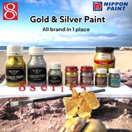 NICORA & RJ ( London ) water base gold & silver colour paint / gold paint