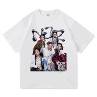 NJZ NWJNS T Shirt Fesyen Lelaki/Wanita Estetik Grafik Kasual T-Shirt Uniseks Berkualiti Tinggi Kemej