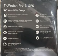 TicWatch Pro 3 GPS $1990