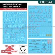 G-Rework MG Wing Gundam Zero EW Ver. KA Custom Water Decal