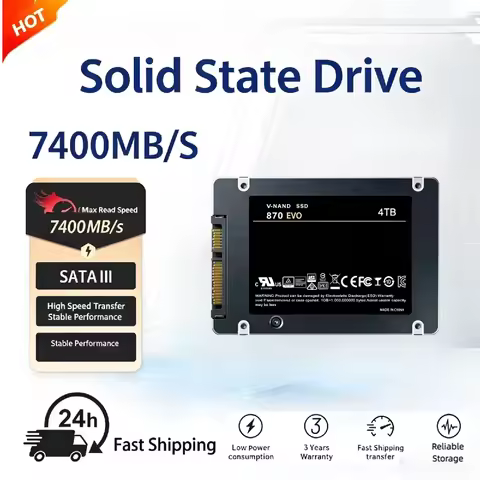 New 1TB 2TB SSD Solid State Drive SATA III 2.5 Inch Internal Hard Disk 870 EVO High Speed SSD Hard D