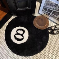 80CM 8ball Carpet Table tennis Living room rug Circular carpet Coffee table mat Modern simple decora