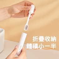 [ECOCO] ECOCO Travel Foldable Toothbrush Independent Soft Bristle Set Portable Adult Children Storag