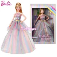 Barbie Signature Birthday Wishes Doll with Rainbow Dress