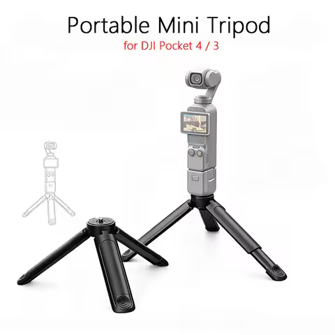 Portable Mini Tripod for DJI Osmo Pocket 4/3 Lightweight Vlog Desktop Stable Tripod for DJI Pocket 4