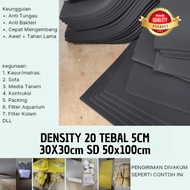 Busa Lembaran Foam PU Premium tebal 5cm Uk 30x30cm sd 50x100cm Density 20 busa buat kasur, matras, s