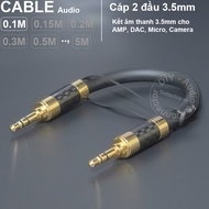 Dây 3.5mm AUX ngắn cho DAC AMP DIY 10Cm đến 5 mét - Cáp 2 đầu 3.5