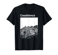 Casablanca Morocco Classic City Map Graphic T-Shirt